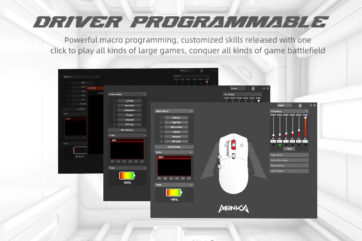 MARVO Monka Guru gaming mouse paired to a laptop over Bluetooth