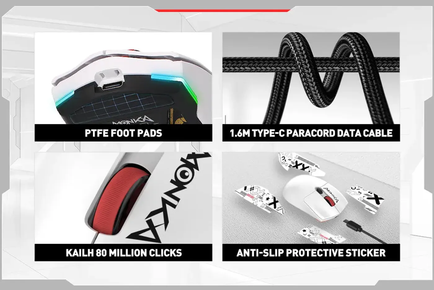 MARVO Monka Guru mouse in use showing tracking movement