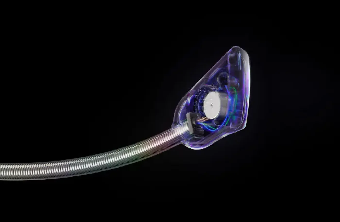 The retractable ClearCast Gen 2 microphone extended from the Nova 7X earcup