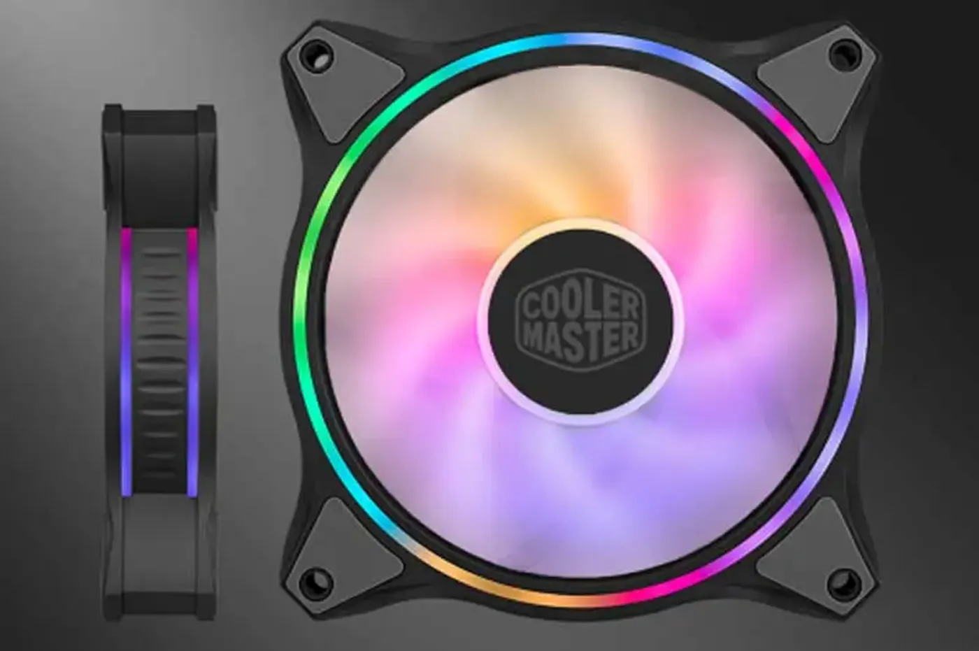 Cooler Master MasterFan MF120 Duo-Ring Halo Case Fan Pack - Desktop View