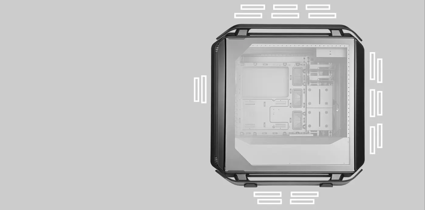 Fan Support Overview of Cooler Master Cosmos C700P