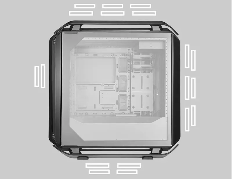 Fan Support Overview of Cooler Master Cosmos C700P