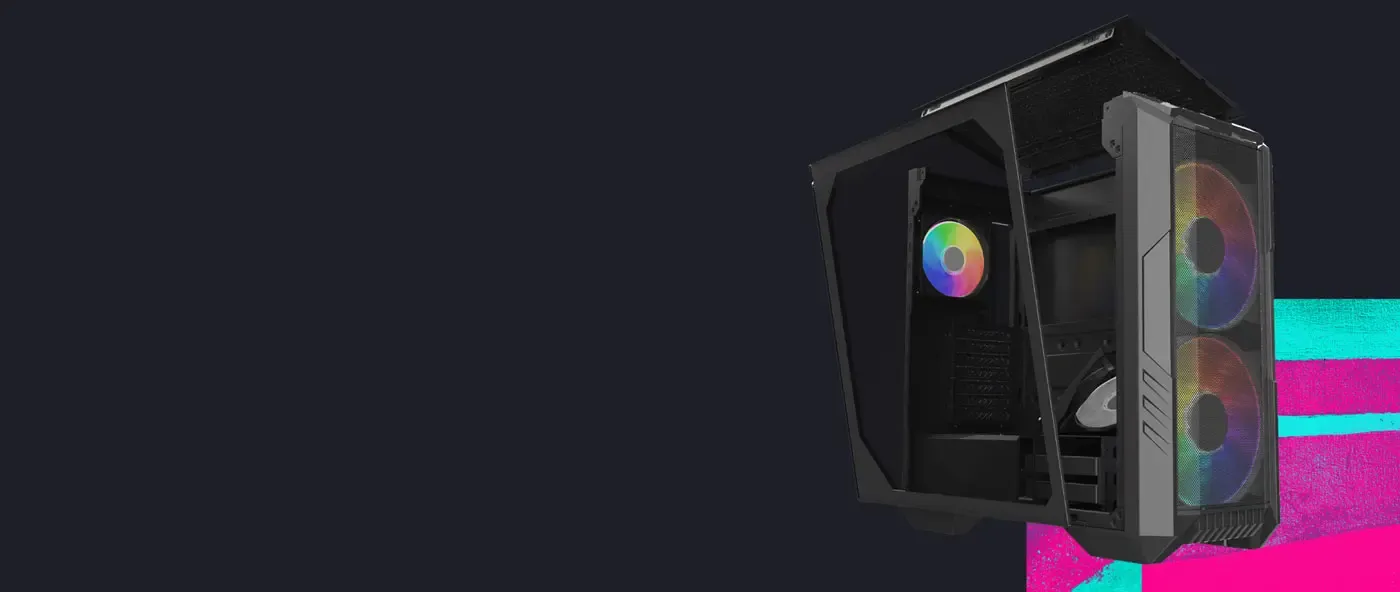 Tempered glass side panel showing pin-locking structural mount