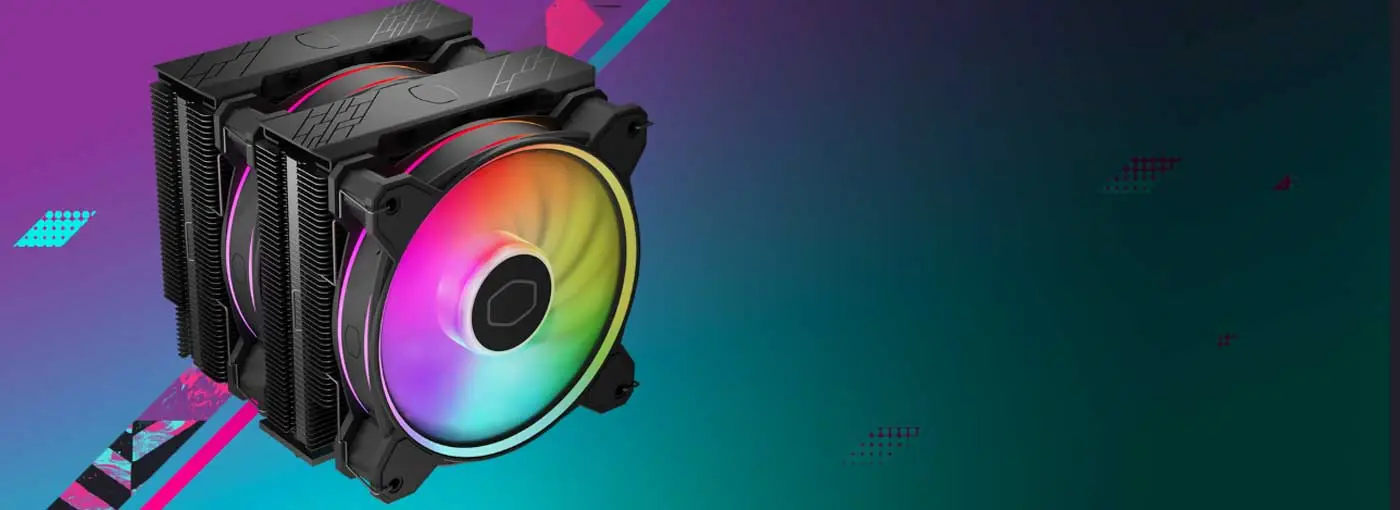 Cooler Master Hyper 622 Halo Dual Tower CPU Cooler - Black