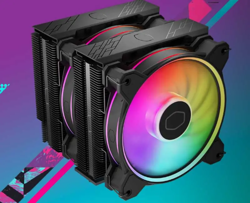 Cooler Master Hyper 622 Halo Dual Tower CPU Cooler - Black