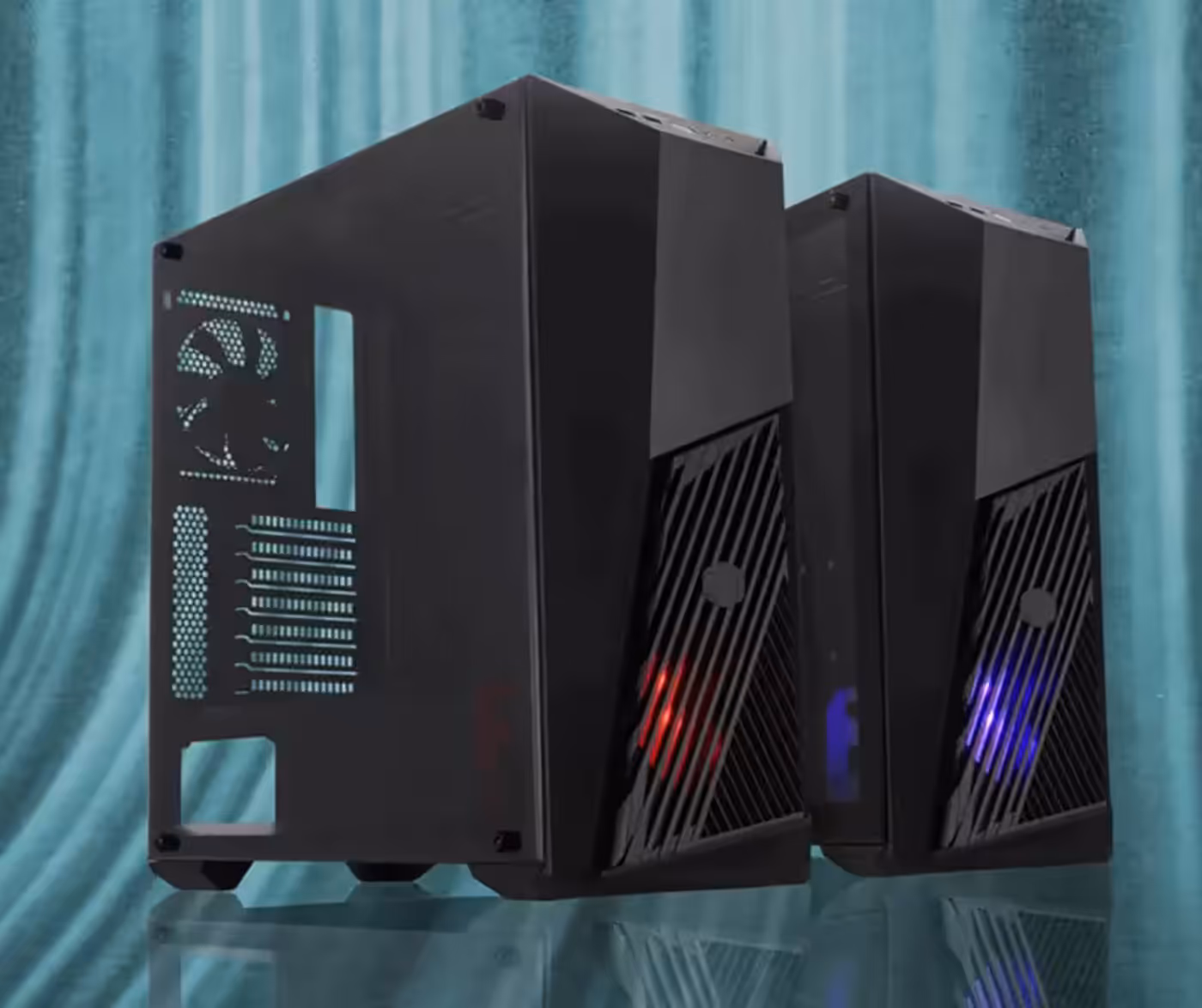Cooler Master MasterBox K501L RGB Gaming Case - Front View