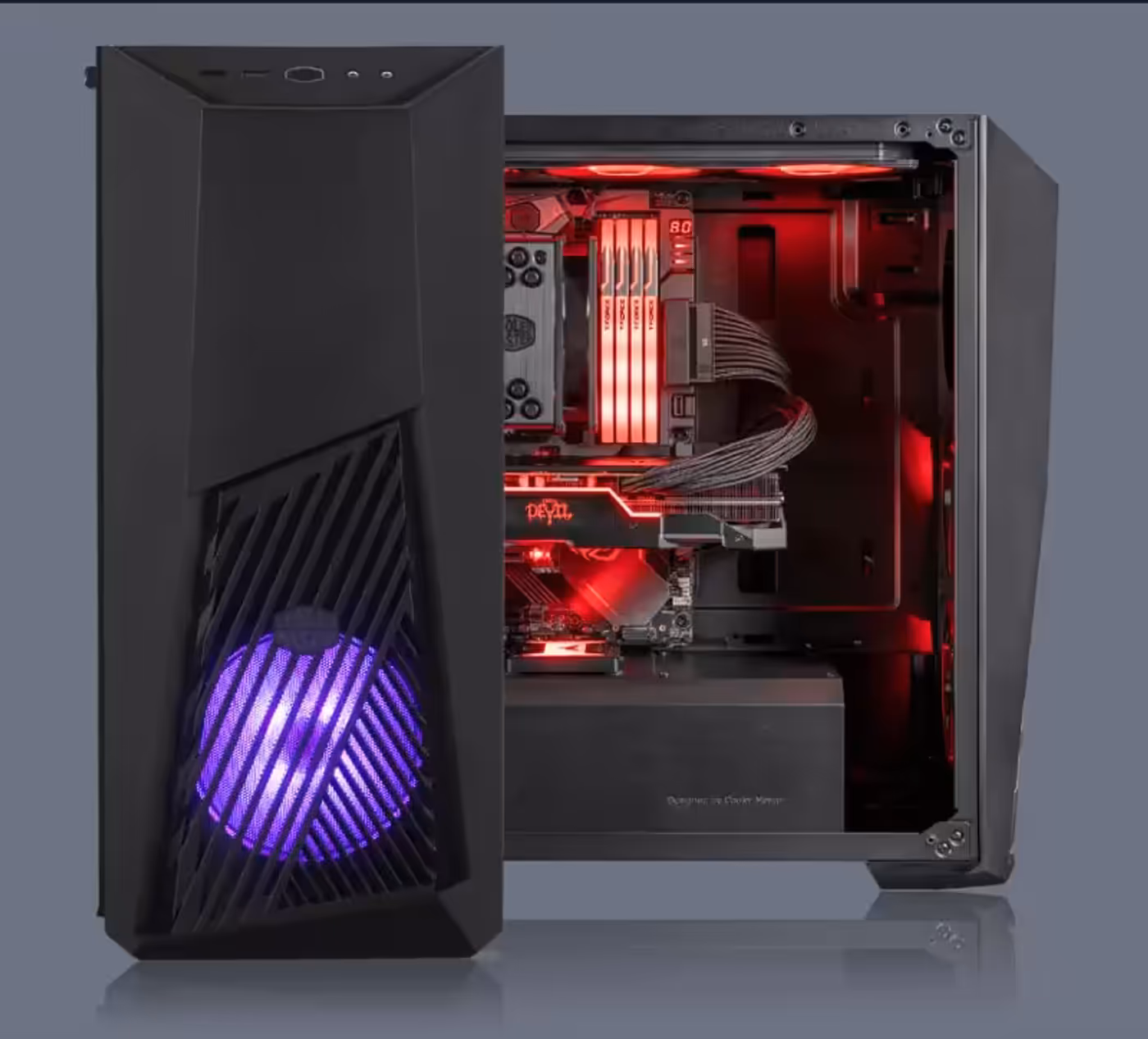 Cooler Master MasterBox K501L RGB Gaming Case - Side View