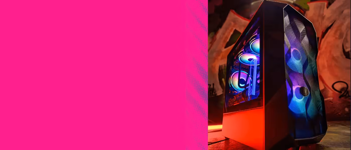 Cooler Master TD300 MESH Gaming Case Fans Installation - Desktop View