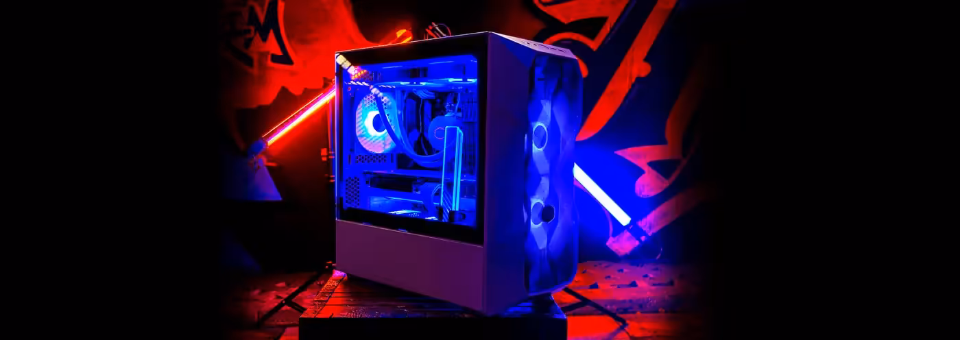 Cooler Master TD300 MESH Gaming Case Detail - Desktop View