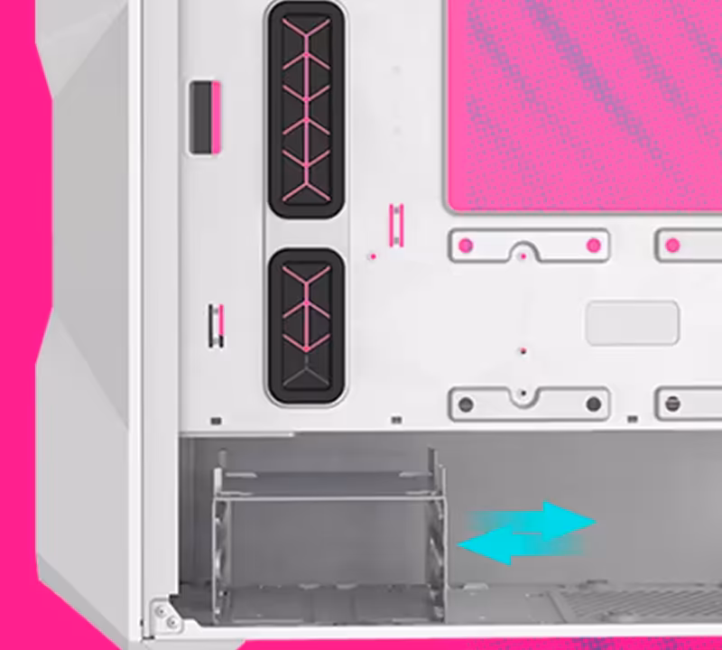 Cooler Master TD300 MESH Gaming Case Drive Cage - Mobile View