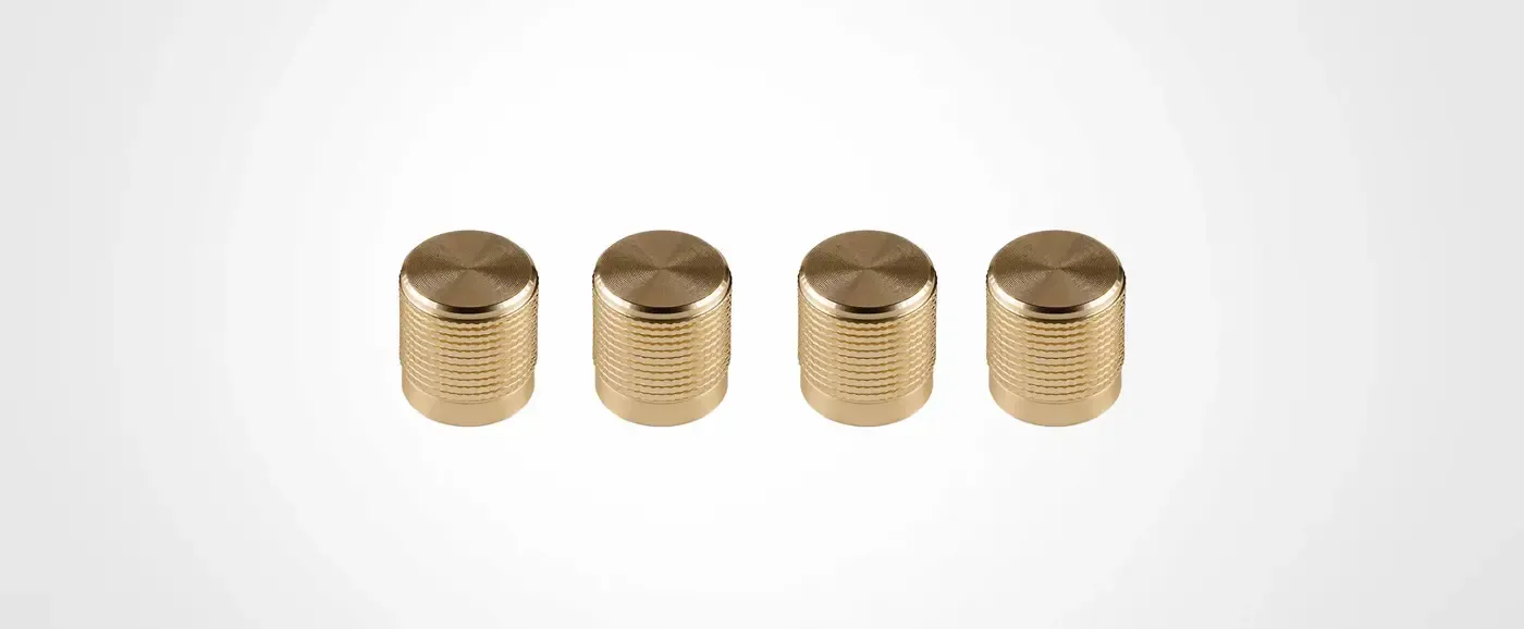Corsair Elgato Stream Deck Dials Set in gold viewed from the front