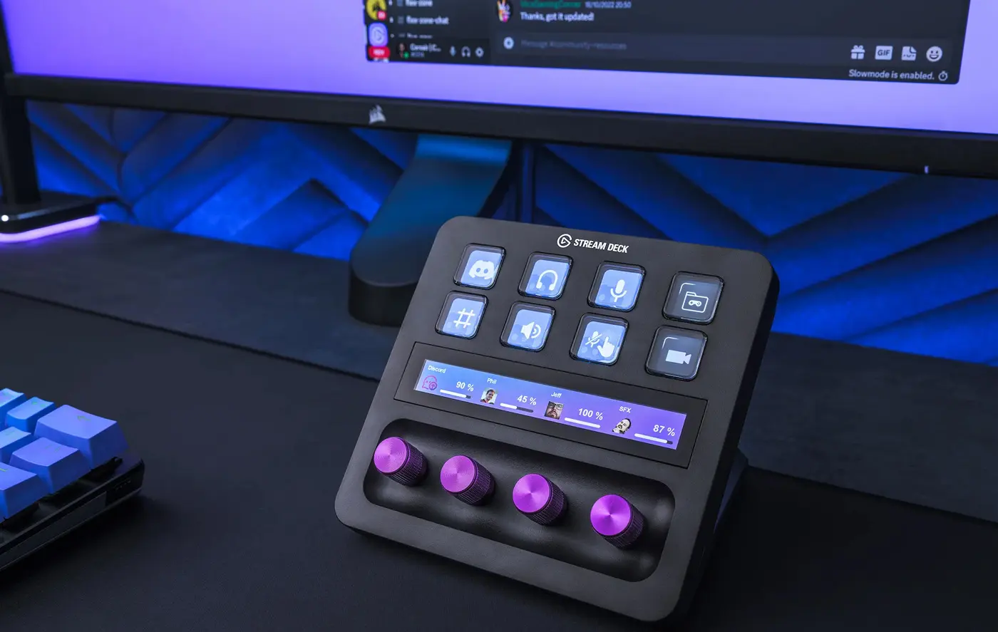 Corsair Elgato Stream Deck Dials Set — Purple, Custom Controls