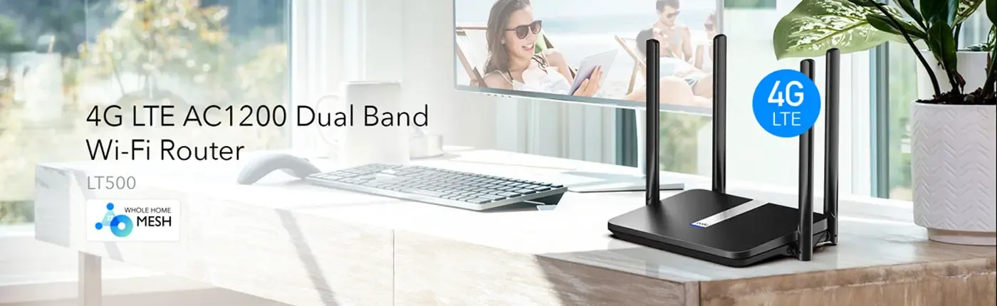 Cudy AC1200 Modem Router in outdoor environment