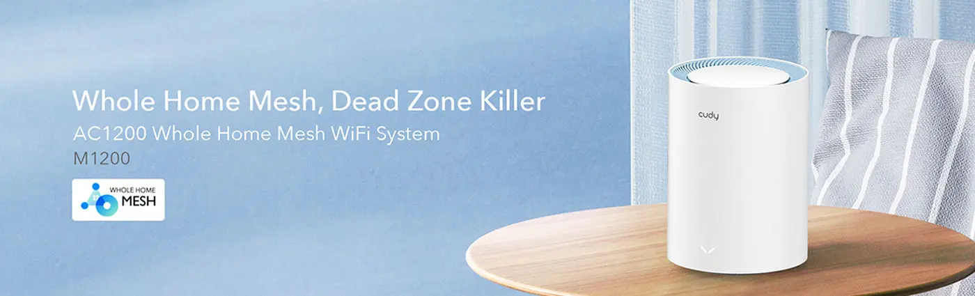 Cudy AC1200 Dual Band Wi-Fi Mesh System - Front View
