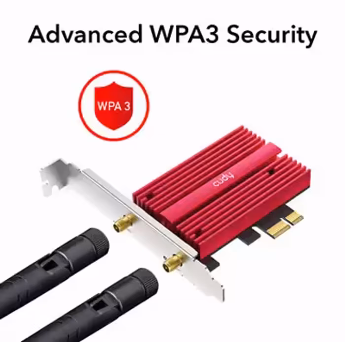 WPA3 wireless security supported by the Cudy AX5400 adapter