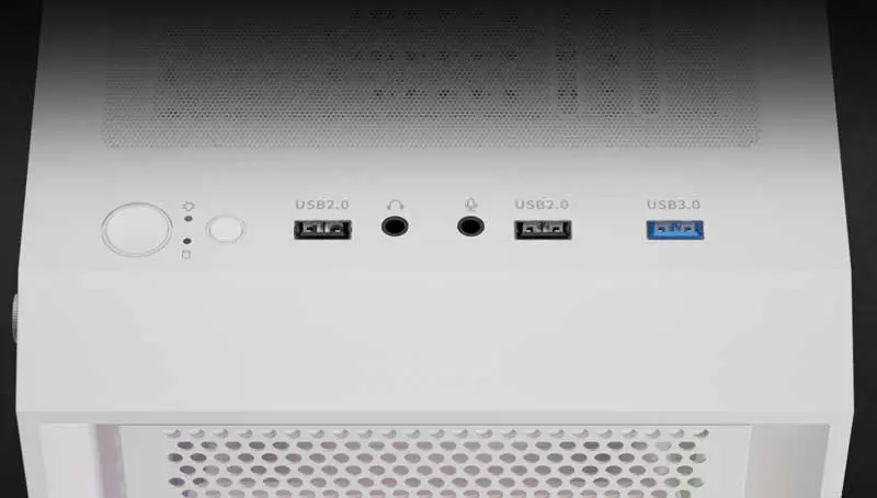I/O Panel of Gamdias Aura GC2 Elite Gaming Case