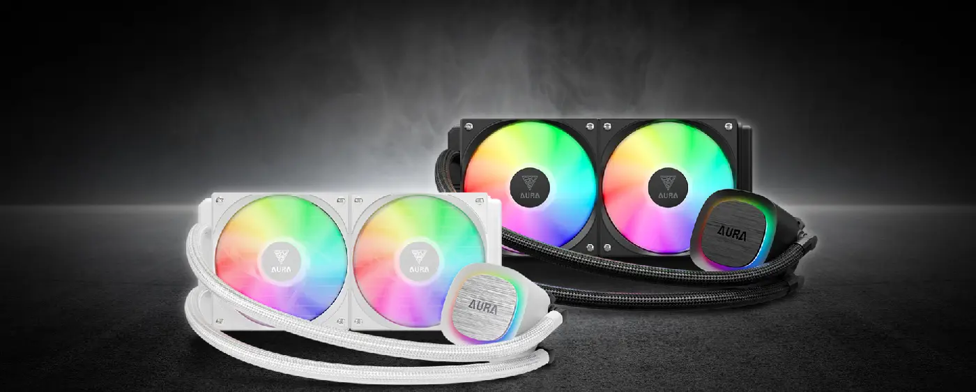 Gamdias AURA GL240 V2 Liquid Cooler Close-Up