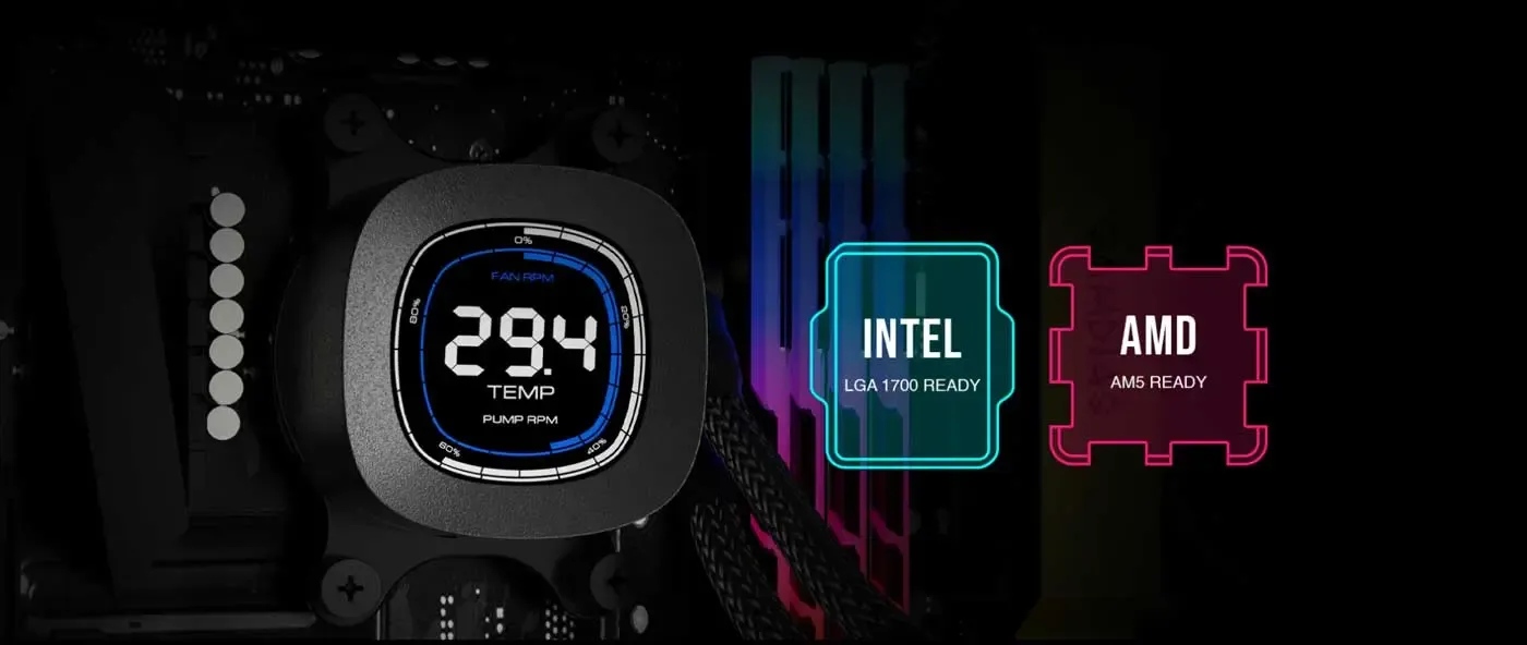 Mounting hardware for broad compatibility with Intel and AMD systems