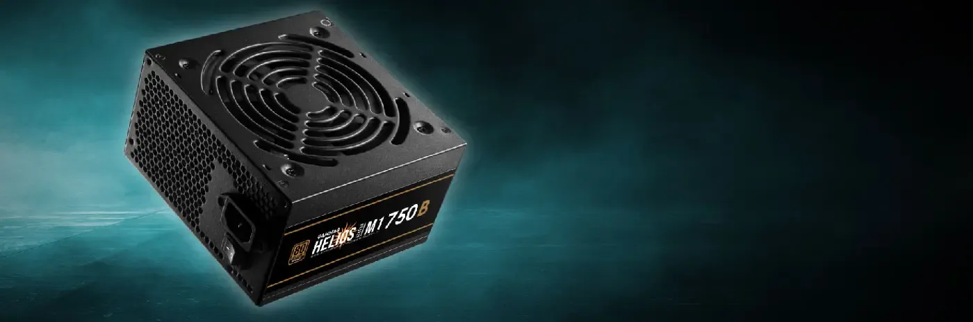Gamdias HELIOS M1-750B 750W power supply with its 80 PLUS Bronze certification