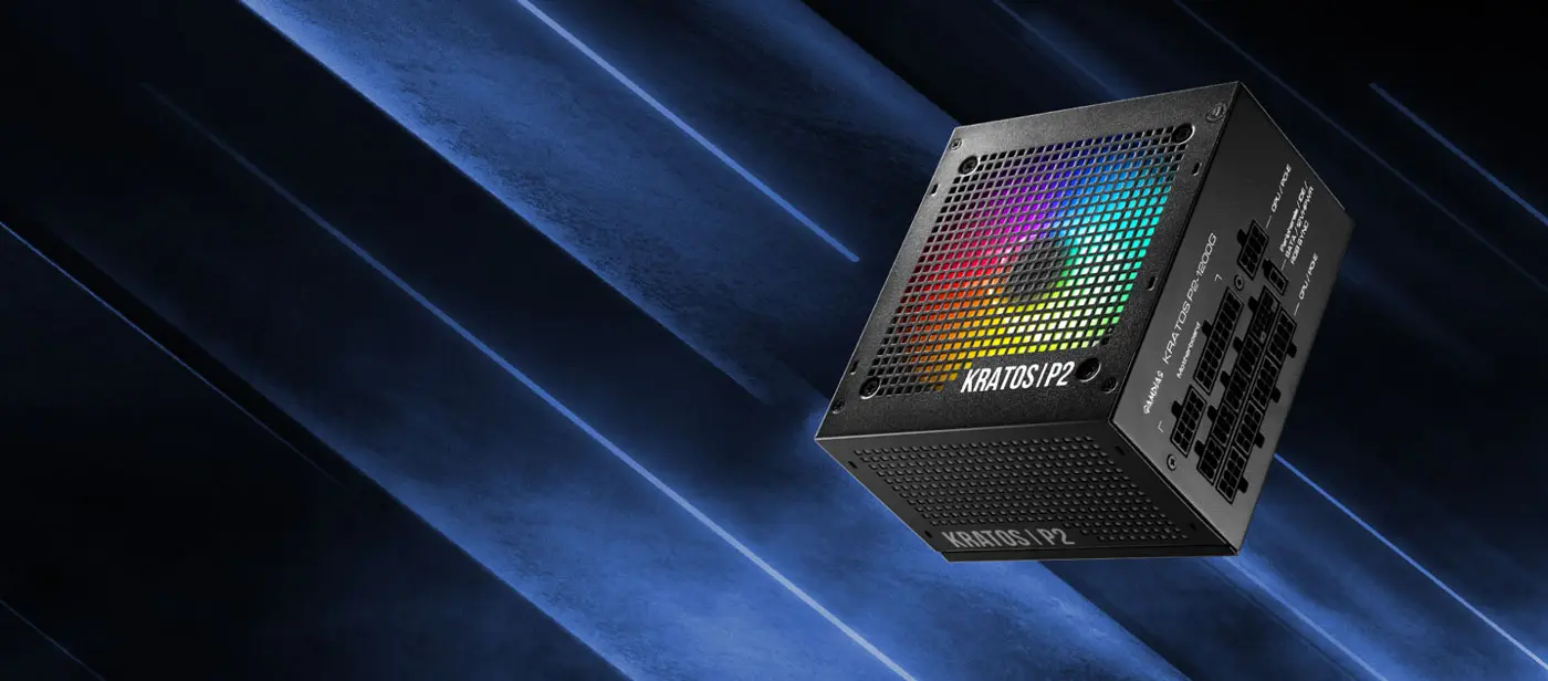 Gamdias KRATOS P2-1200G RGB 1200W Modular Power Supply Detailed View