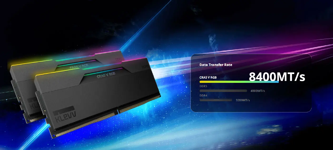 KLEVV CRAS V RGB 48GB (24GBx2) 7600MHz DDR5 Gaming RAM | Evetech
