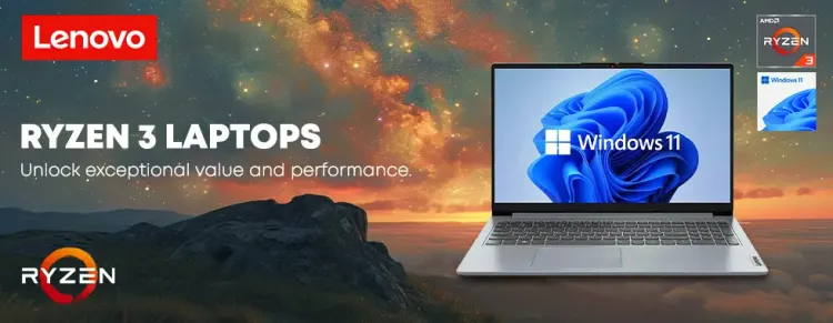 Lenovo RYZEN 3 Laptop Deals - Affordable & Reliable