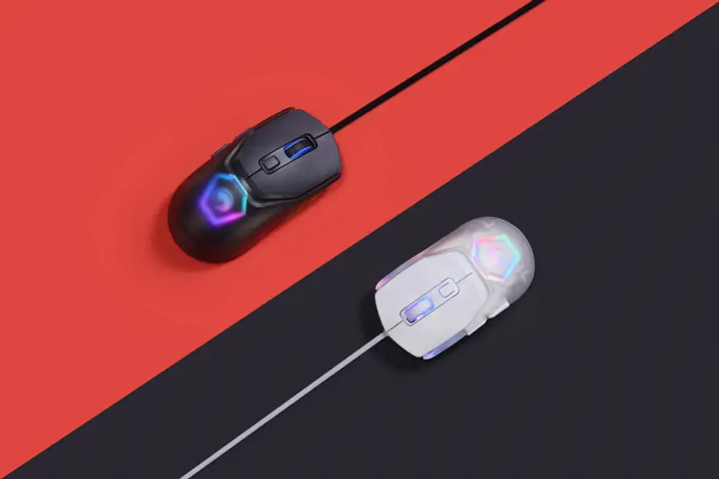 MARVO Z Fit Lite gaming mouse displaying 12 RGB lighting modes
