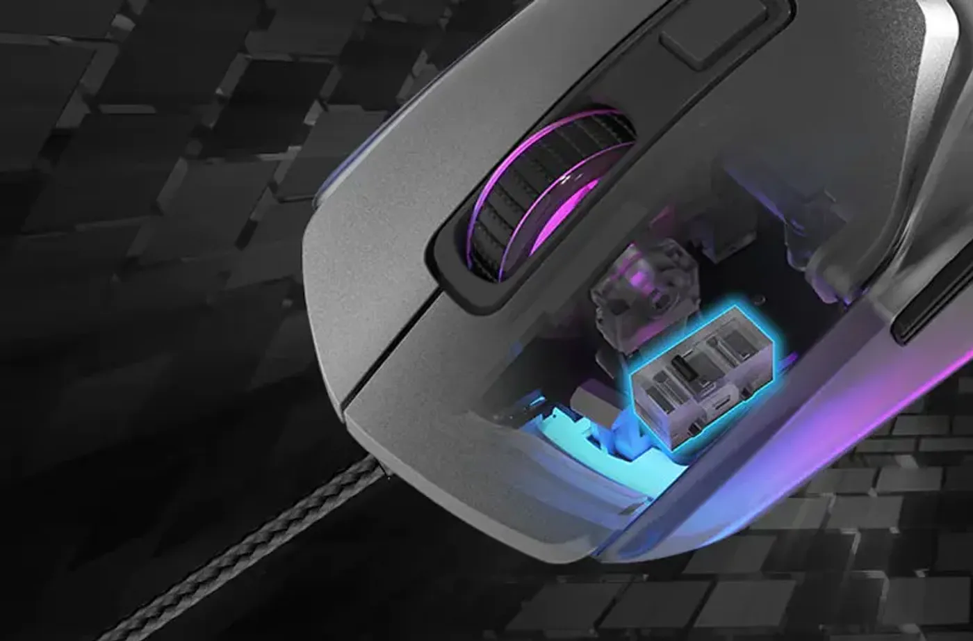 MARVO Z Fit Lite gaming mouse with durable Omron mechanical switches