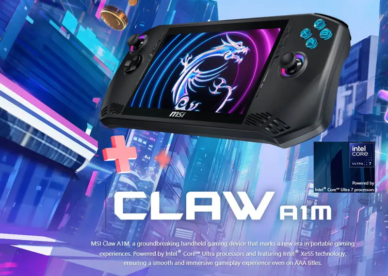 MSI Claw A1M Handheld Gaming Console Overview Mobile