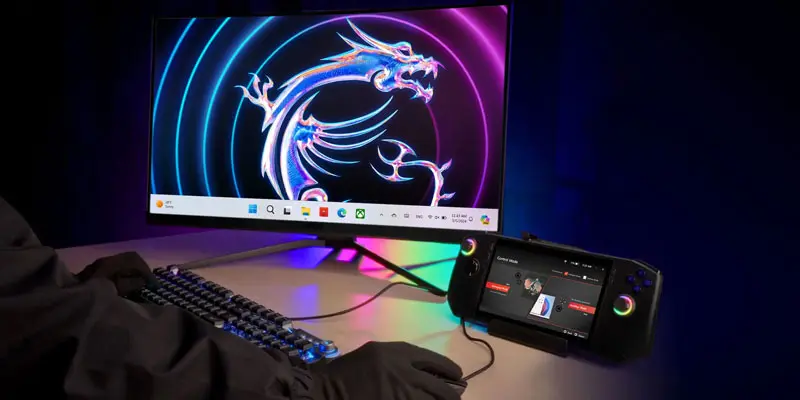 MSI Claw A1M Portable Design