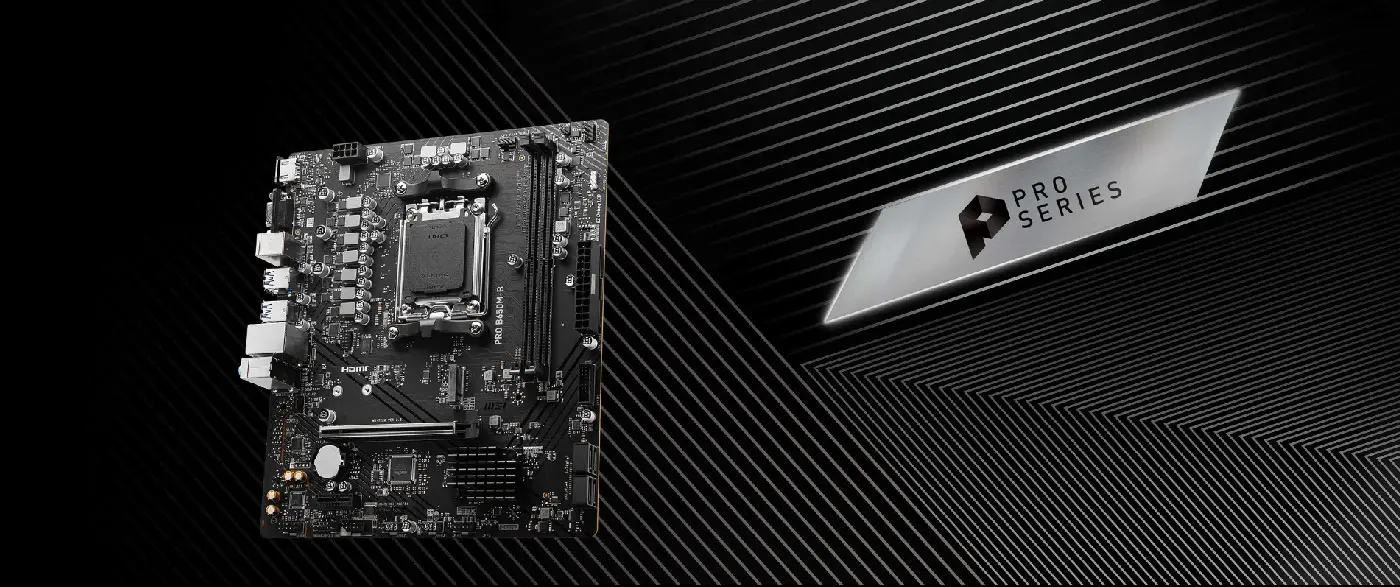 MSI Pro B650M-B Motherboard Desktop Image
