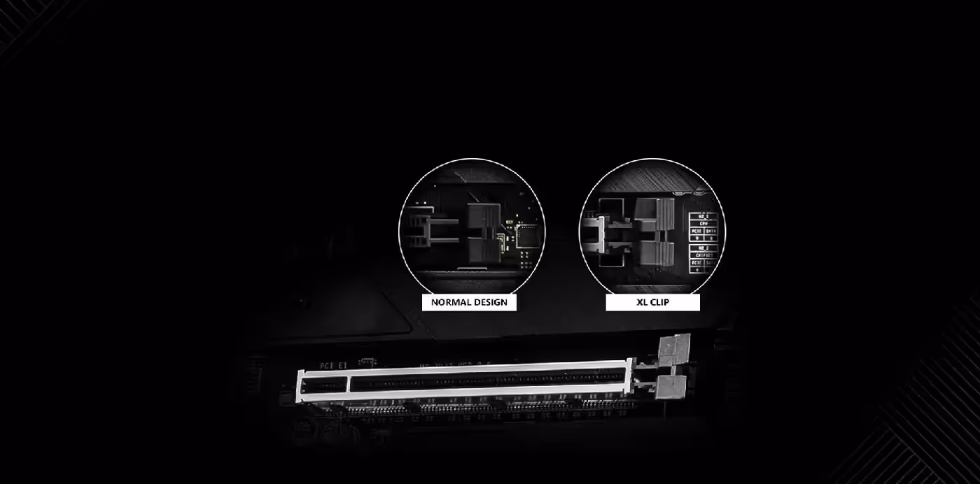 MSI EZ Debug LED system and secure PCI-E clip design