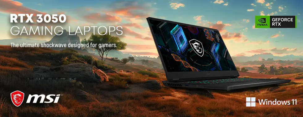 MSI RTX 3050 Gaming Laptop Deals