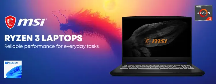 MSI Ryzen 3 Laptop Deals - Best Offers