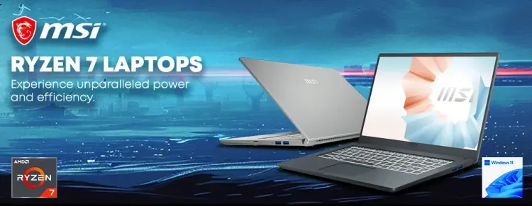 MSI Ryzen 7 Laptop Deals - High Performance Gaming & Workstations
