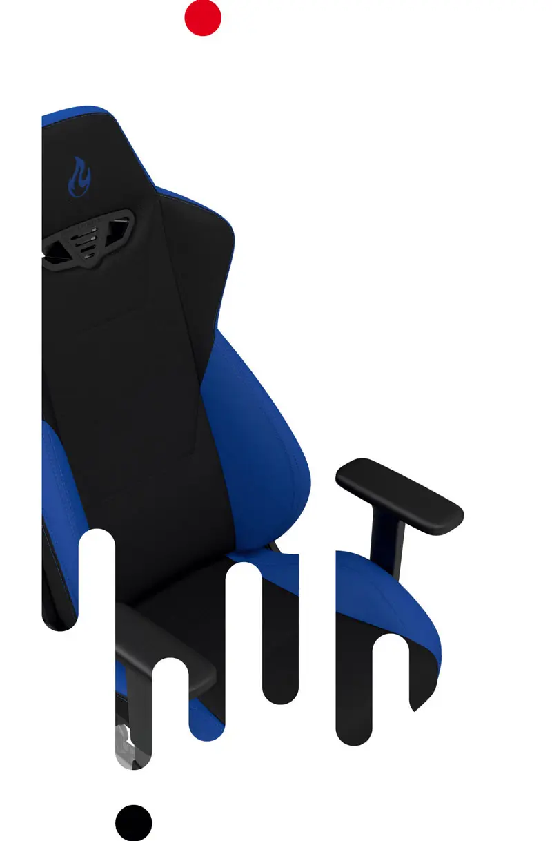 Nitro Concepts S300 Gaming Chair providing ergonomic support