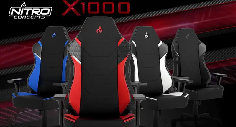 Nitro Concepts X1000 Gaming Chair - Transformers Autobots Edition - Black and Red