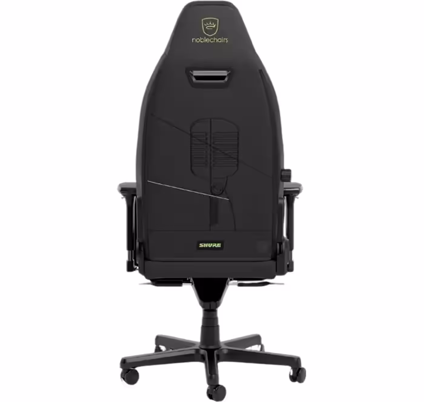 Noblechairs Legend SHURE Edition gaming chair with Shure-inspired aesthetic design