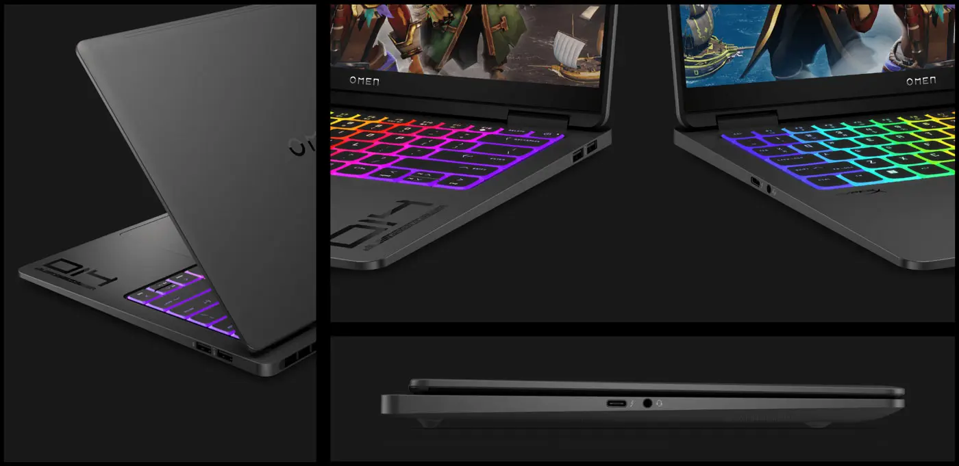 OMEN Transcend 14 showcasing sleek design