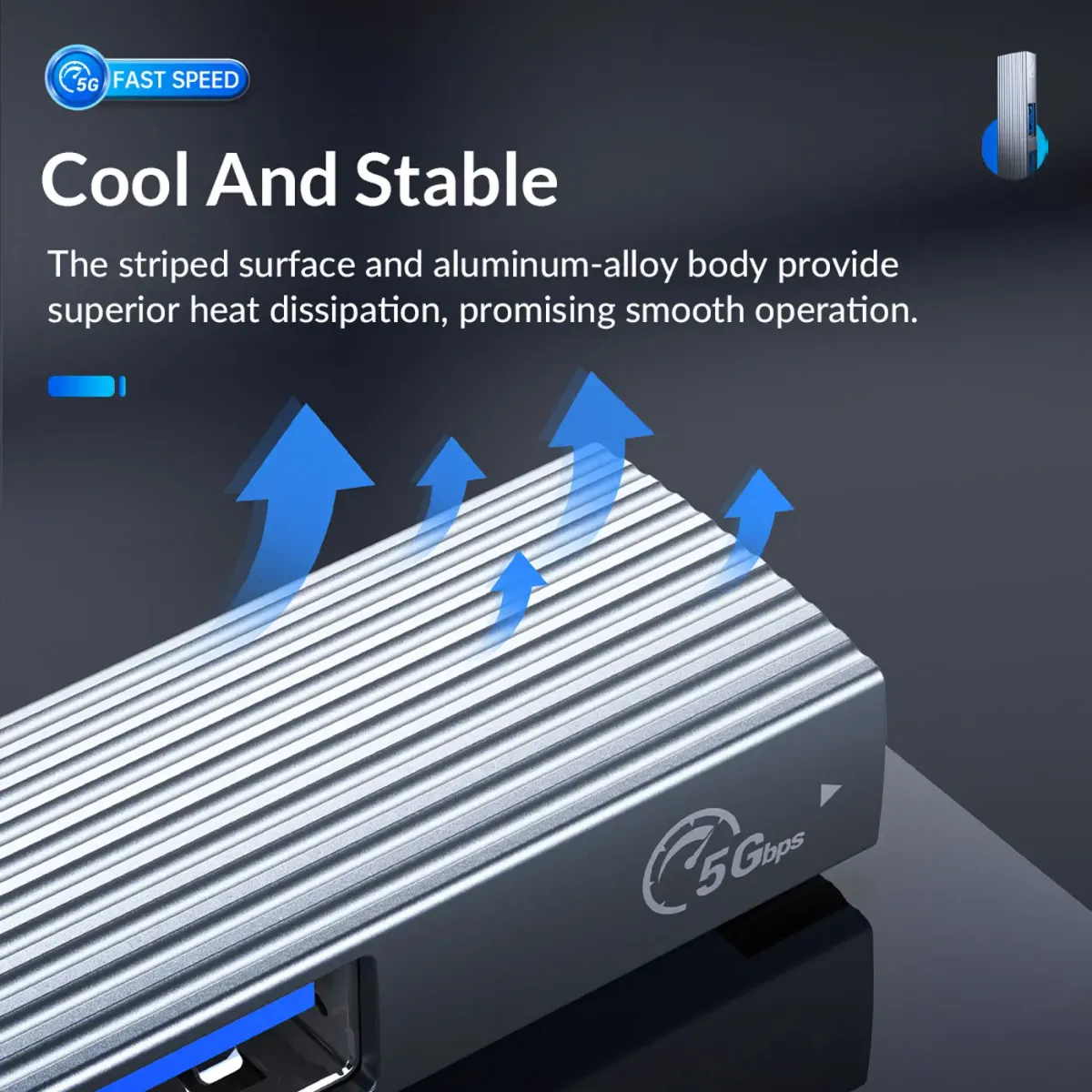 External storage connected through the ORICO 4-port USB hub