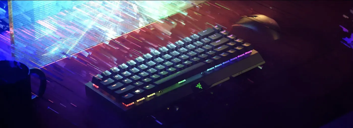 Razer HyperSpeed Wireless connection on the BlackWidow V3 Mini keyboard