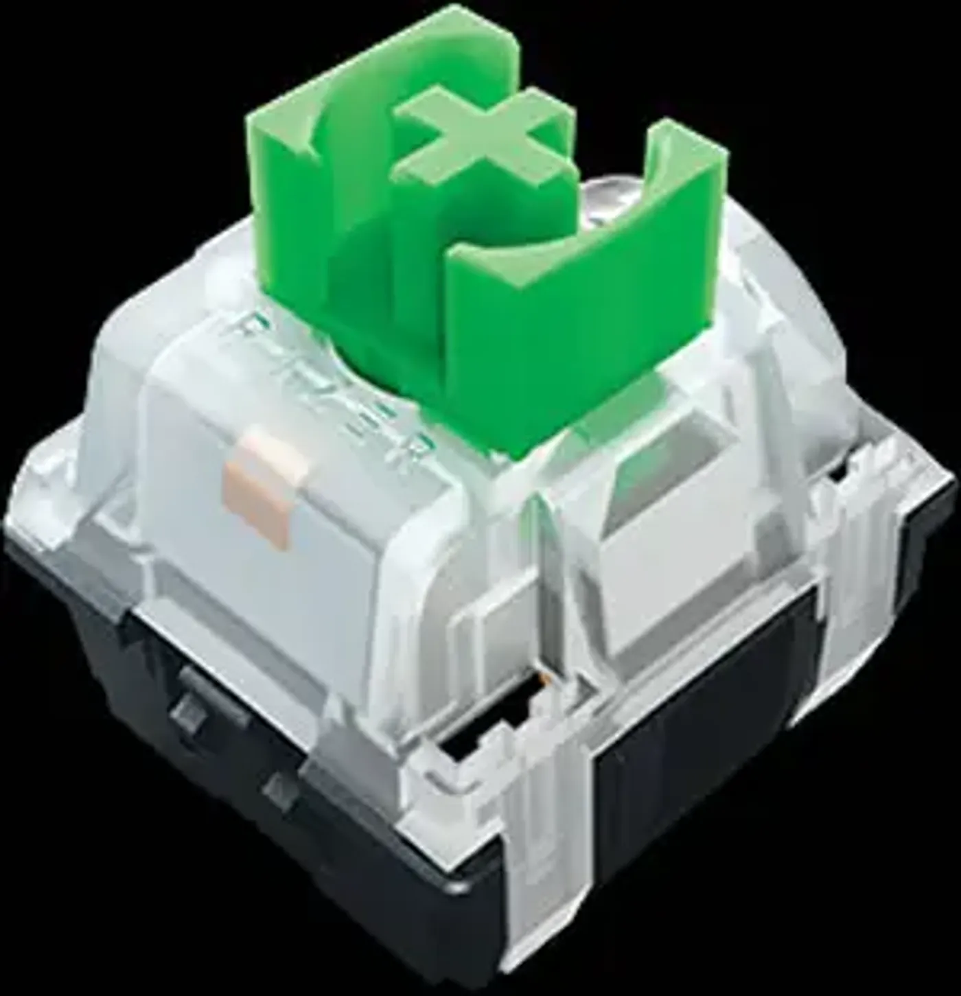Razer mechanical switch shown under a removed keycap