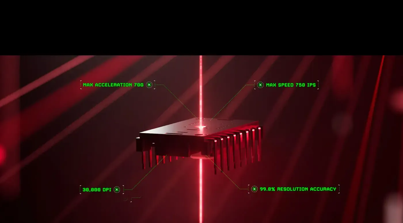 Razer Viper V3 showcasing the high-precision Focus Pro 30K Optical Sensor