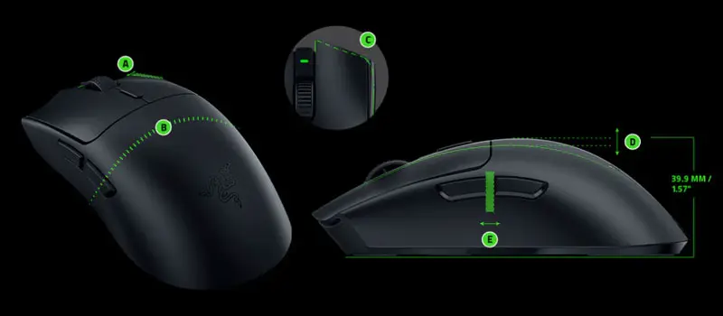Razer Viper V3 HyperSpeed Wireless Gaming Mouse - 82g, 30K DPI