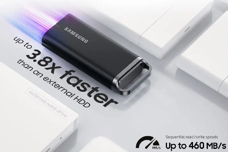 Samsung T5 EVO 2TB Portable SSD - Fast, Reliable, and Compact