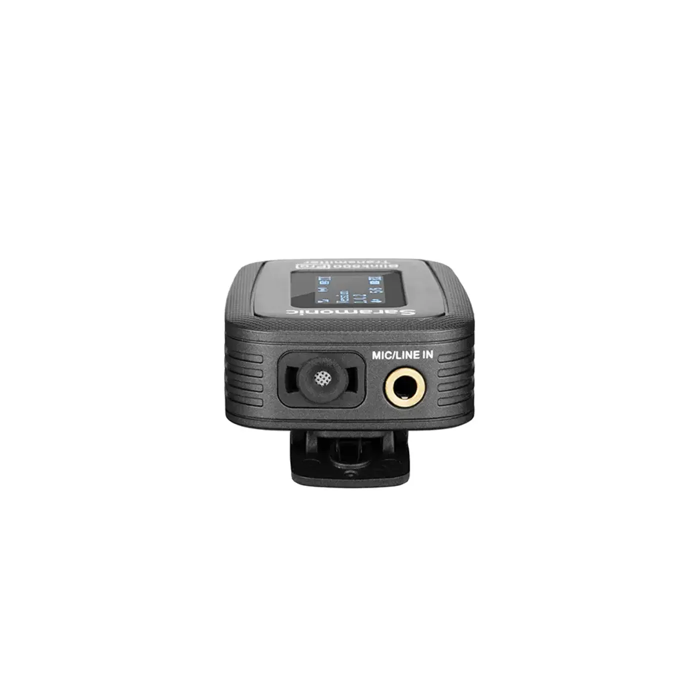 Side view of the Blink500 Pro B5 showing its OLED screen and controls