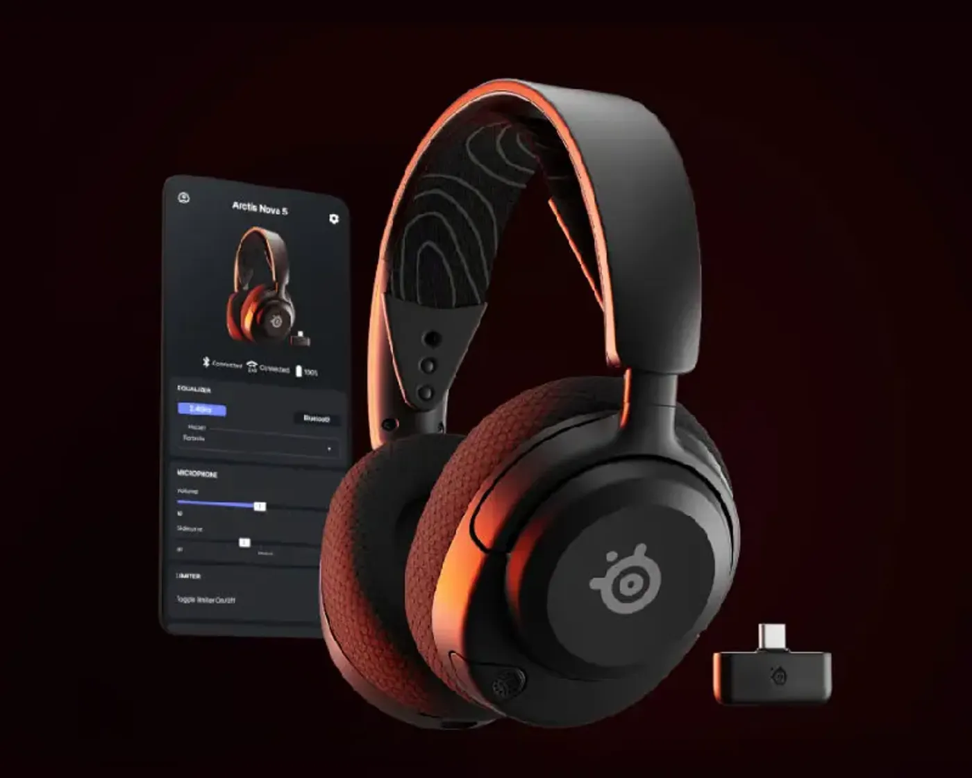 SteelSeries Arctis Nova 5 Wireless Gaming Headset — 60HR Battery