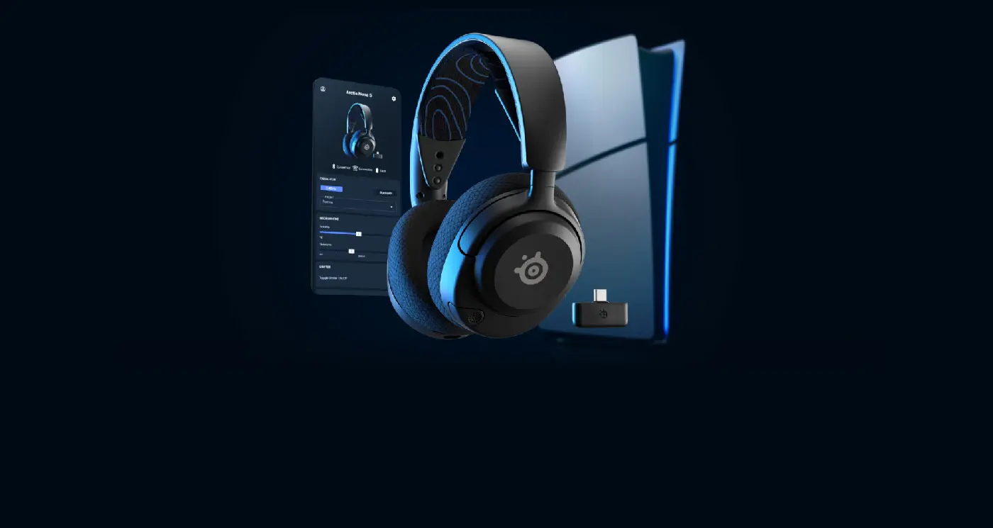 SteelSeries Arctis Nova 5P Wireless Gaming Headset — 60HR Battery